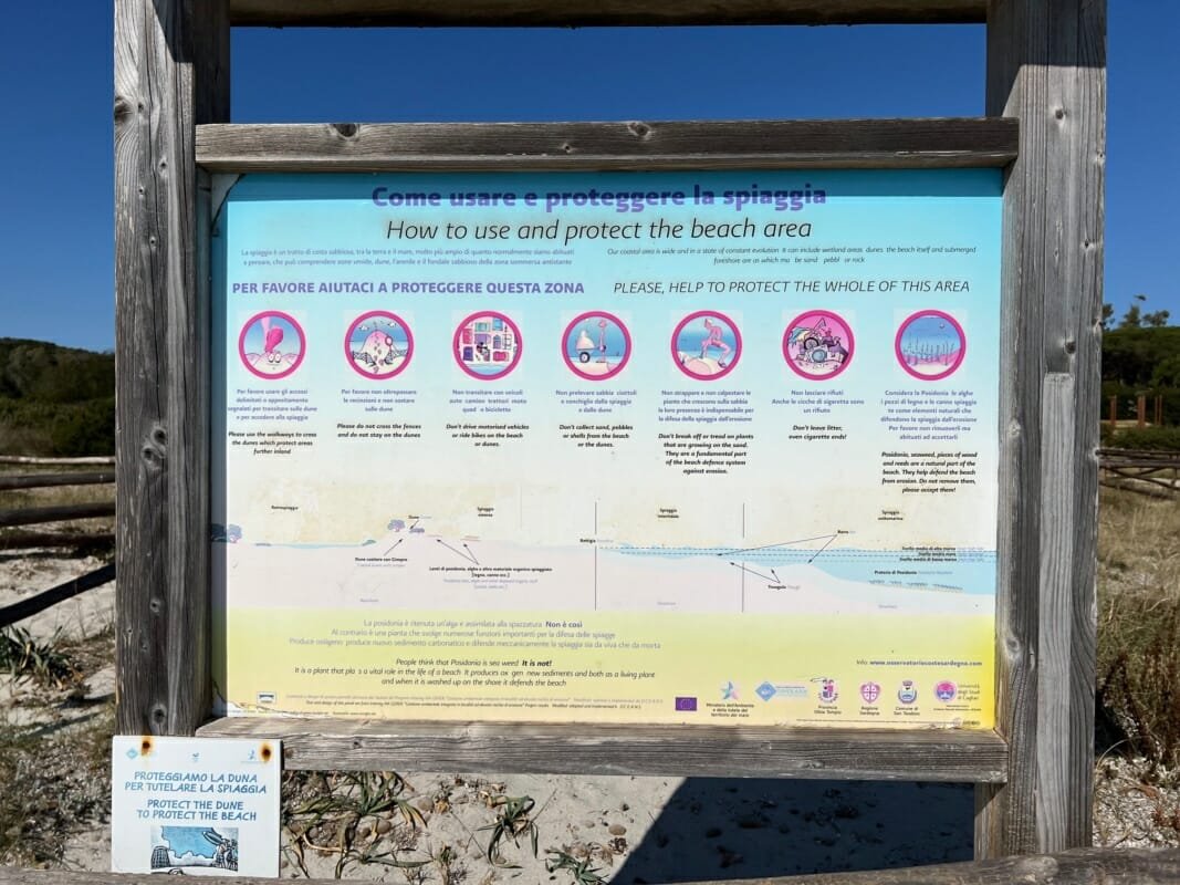 Come usare e proteggere la spiaggia di Cala Brandinchi