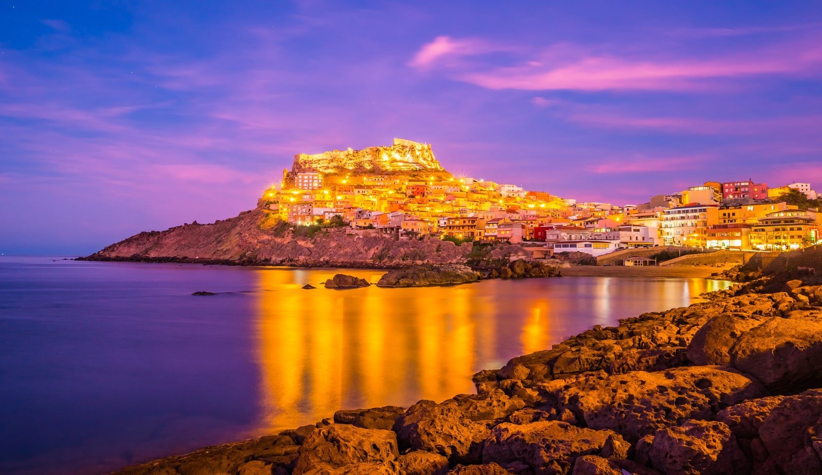 Castelsardo, vista notturna